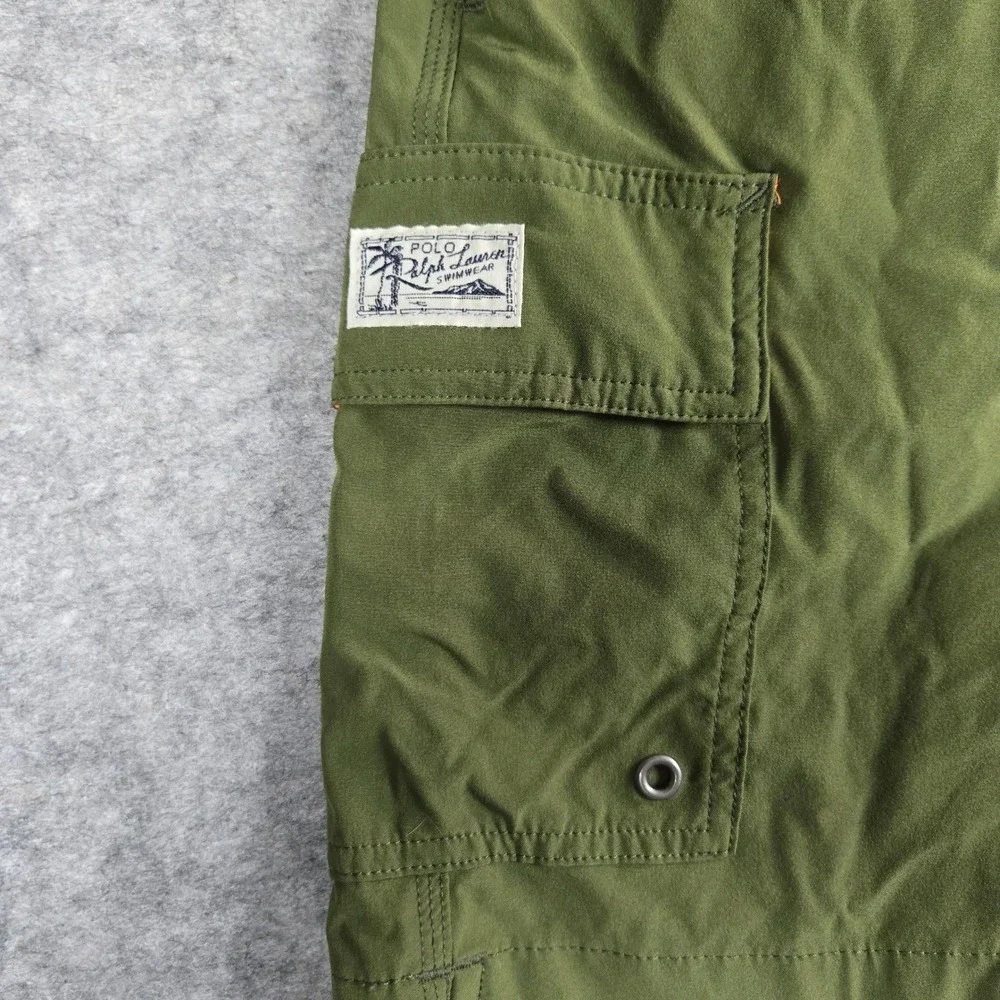 Polo Ralph Lauren Mens Green Cargo Traveler Swim Trunks XS